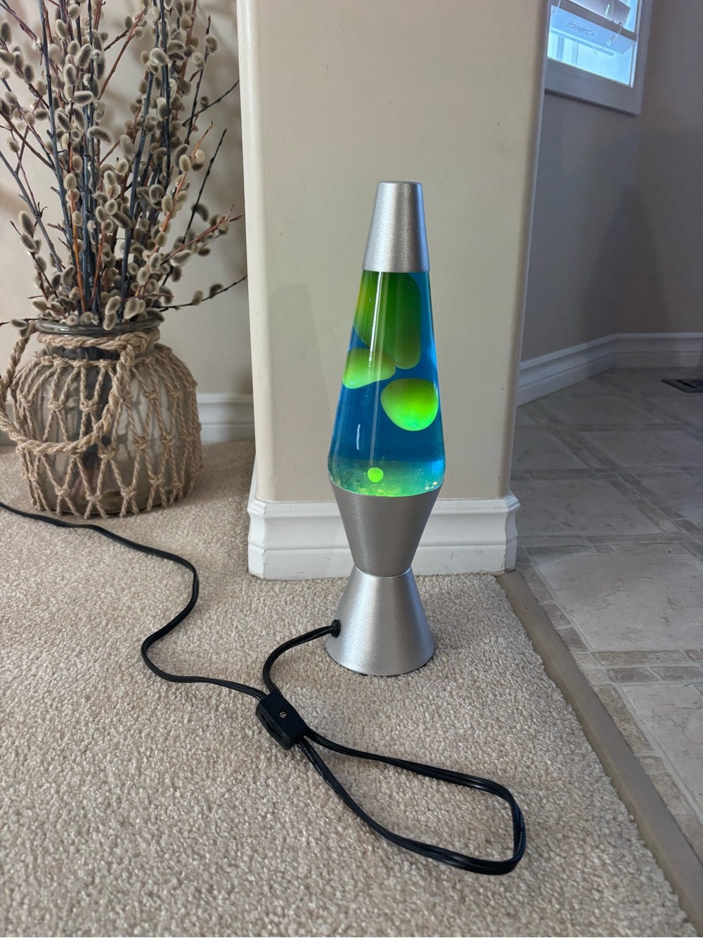 Blue & Green Lava Lamp Table Accent Light